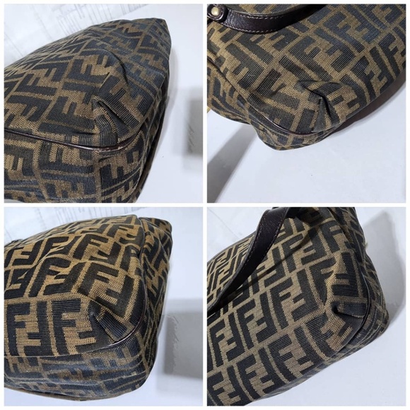 Authentic FENDI Zucca Small Chef Shopping Tote Bag Tobacco Moro Brown - Picture 13 of 14